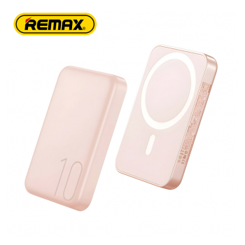 Power bank REMAX Magnetic RPP-65 PD 20W+QC 15W Fast Charging 10000 mAh roze