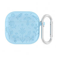 Zastitna futrola Flower za Airpods 3 svetlo plava