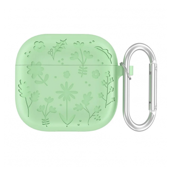 Zastitna futrola Flower za Airpods 4 svetlo zelena