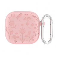 Zastitna futrola Flower za Airpods 4 pink