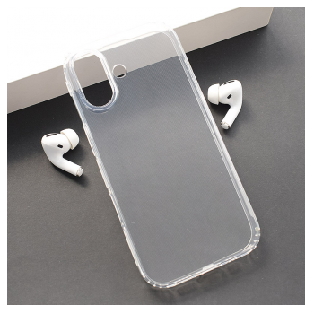 Maska Skin Silikon with pluggy za iPhone 17 transparent
