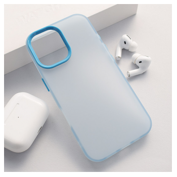 Maska Electro Glow Frame za iPhone 16 Pro plava