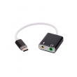 USB Type-C zvucna karta 7.1 JWD crna