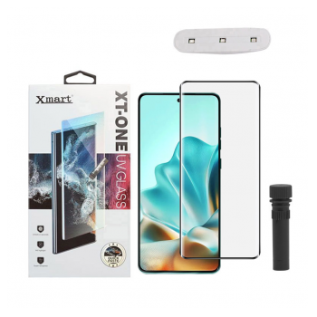 Zastitno staklo XMART UV Glue Full Cover + lampa za Motorola Edge 60 Fusion
