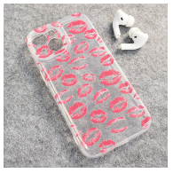 Maska Summer Print za iPhone 13 lips