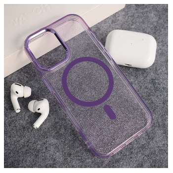 Maska Mag Case Glitter za iPhone 17 ljubicasta