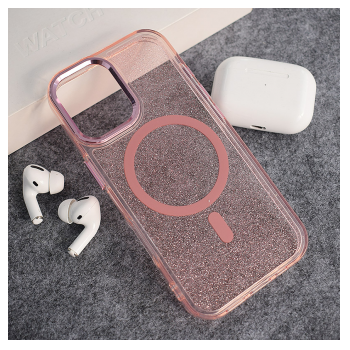 Maska Mag Case Glitter za iPhone 17 roze