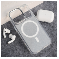 Maska Mag Case Glitter za iPhone 17 Pro bela