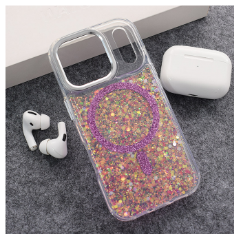 Maska Mag Case Glue za iPhone 17 Pro Max ljubicasta