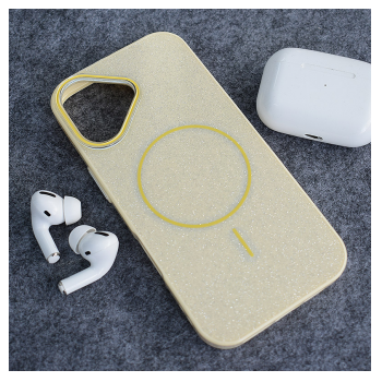 Maska Mag Case Fashion Glitter za iPhone 17 zuta