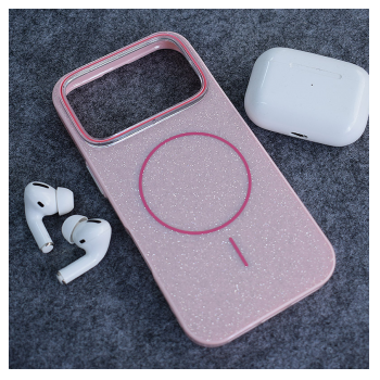 Maska Mag Case Fashion Glitter za iPhone 17 Pro Max roze