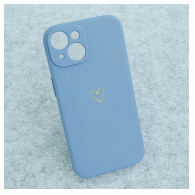 Maska Golden Heartbeat za iPhone 13 plava