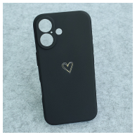 Maska Golden Heartbeat za iPhone 16 crna