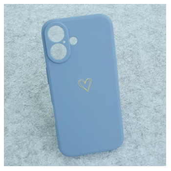 Maska Golden Heartbeat za iPhone 16 plava