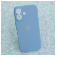Maska Golden Heartbeat za iPhone 16 plava