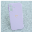 Maska Golden Heartbeat za iPhone 16 ljubicasta