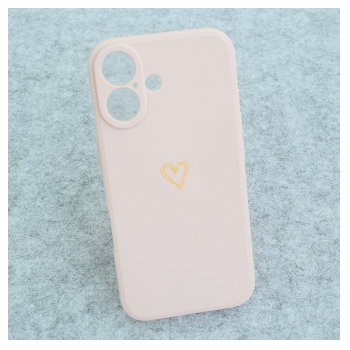 Maska Golden Heartbeat za iPhone 16 roze