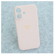 Maska Golden Heartbeat za iPhone 16 roze