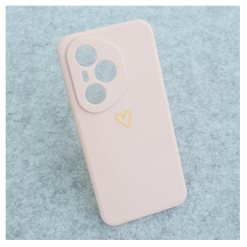 Maska Golden Heartbeat za Honor 400 Pro roze