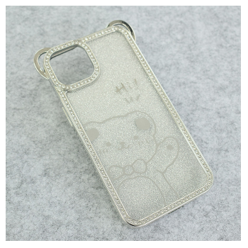 Maska HiBear za iPhone 13 srebrna