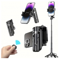 Visenamenski stativ za telefon P15 Mini crni