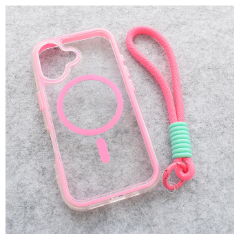 Maska Mag Case Grip and Go za iPhone 16 roze