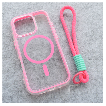 Maska Mag Case Grip and Go za iPhone 16 Pro Max roze