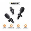 Bezicni mikrofon Lavalier REMAX K10 2u1 za mobilni telefon iPhone Lightning crni