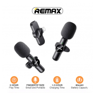 Bezicni mikrofon Lavalier REMAX K10 2u1 za mobilni telefon iPhone Lightning crni