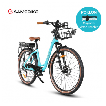 Elektricni bicikl Samebike RS-A07 svetlo plavi