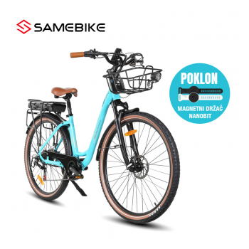 Elektricni bicikl Samebike RS-A07 svetlo plavi