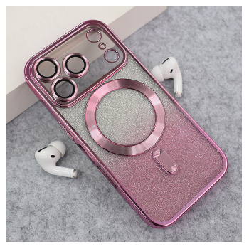 Maska Mag Case Electroplated za iPhone 17 Pro Max roze