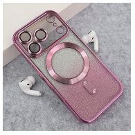 Maska Mag Case Electroplated za iPhone 17 Pro Max roze