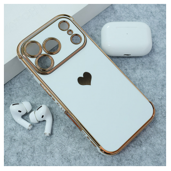 Maska Heart Frame za iPhone 17 Pro bela