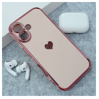 Maska Heart Frame za iPhone 17 roze