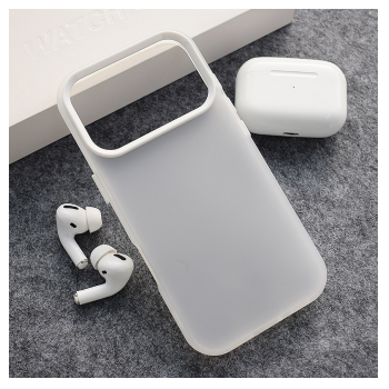 Maska Electro Glow Frame za iPhone 17 Pro Max bela