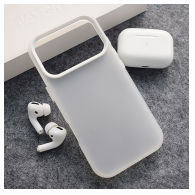 Maska Electro Glow Frame za iPhone 17 Pro Max bela