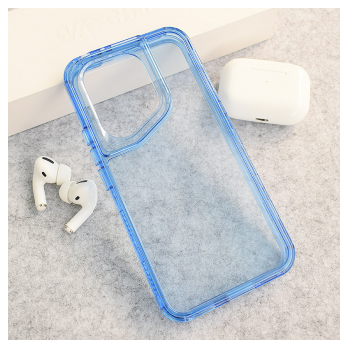 Maska Color Transparent za Honor 400 plava