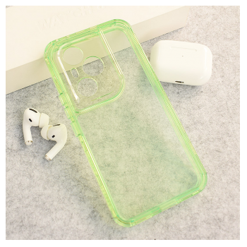Maska Color Transparent za Honor 400 Pro zelena