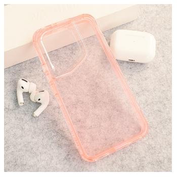 Maska Color Transparent za Honor 400 roze
