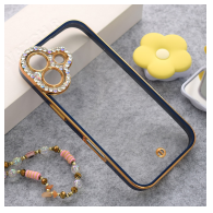Maska Luxury Crystal Clear za iPhone 17 plava