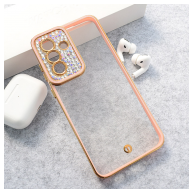 Maska Luxury Crystal Clear za Samsung A36 5G/ A366B/ A56 5G/ A566B roze