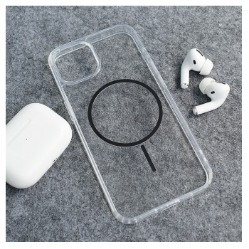 Maska Mag Case Clear Slim za iPhone 13/14 crna