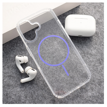 Maska Mag Case Clear Slim za iPhone 17 ljubicasta