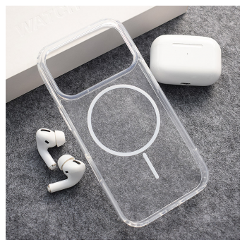 Maska Mag Case Clear Slim za iPhone 17 Pro bela