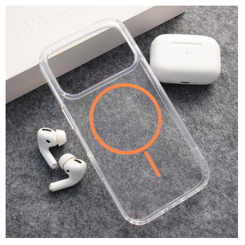 Maska Mag Case Clear Slim za iPhone 17 Pro narandzasta