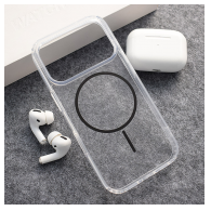 Maska Mag Case Clear Slim za iPhone 17 Pro Max crna