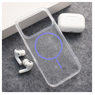 Maska Mag Case Clear Slim za iPhone 17 Pro Max ljubicasta