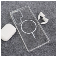 Maska Mag Case Clear Slim za Samsung S25 Ultra bela