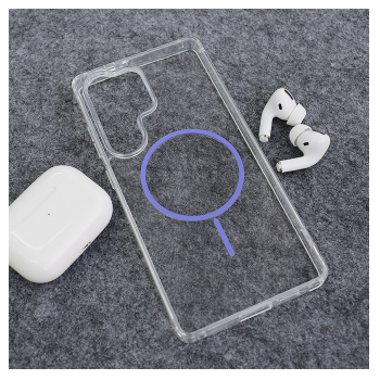 Maska Mag Case Clear Slim za Samsung S25 Ultra ljubicasta